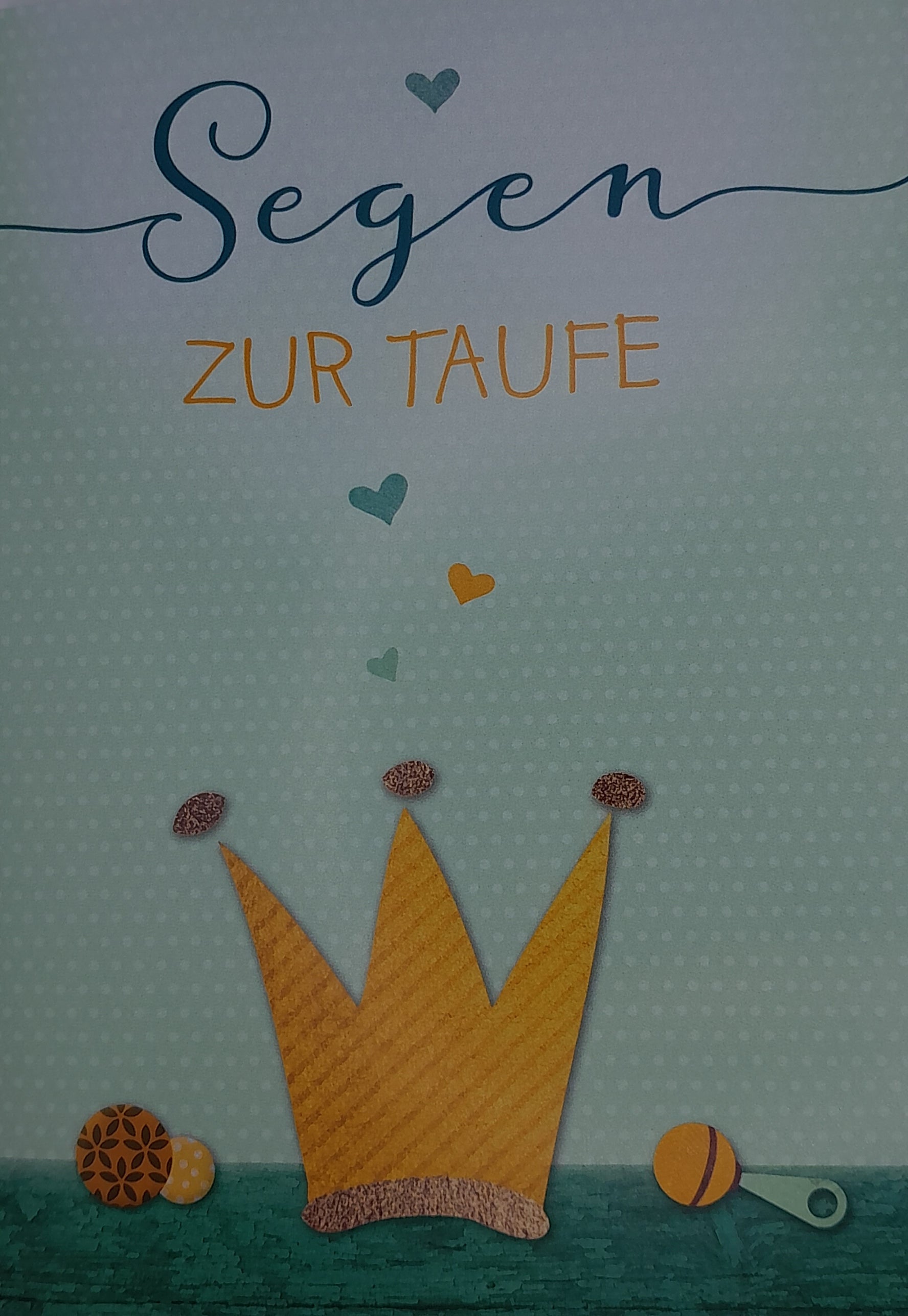 Billet zur Taufe "Krone"