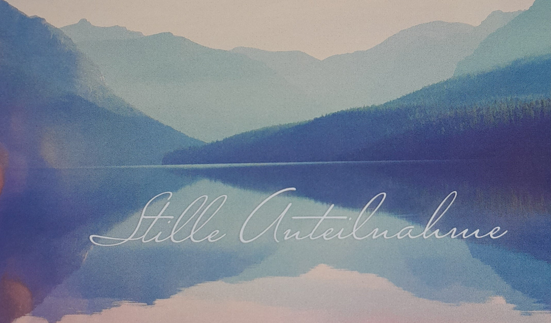 Billet / Trauer "Bergsee"