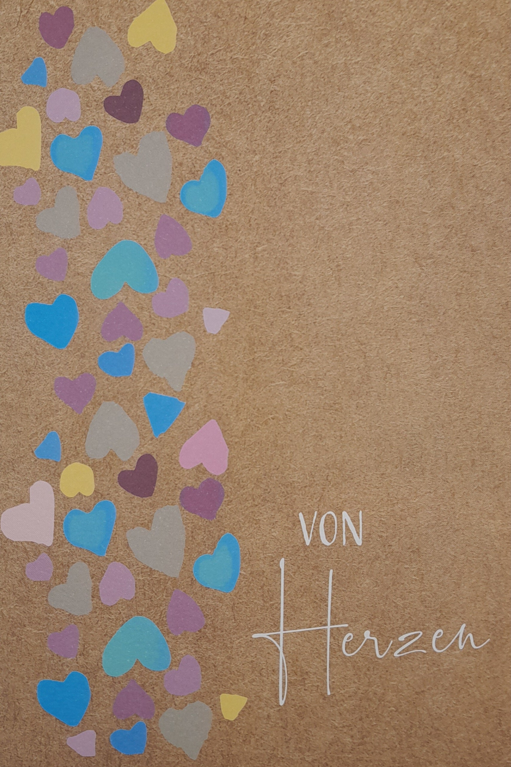 Billet zum Geburtstag "Bunte Herzen"