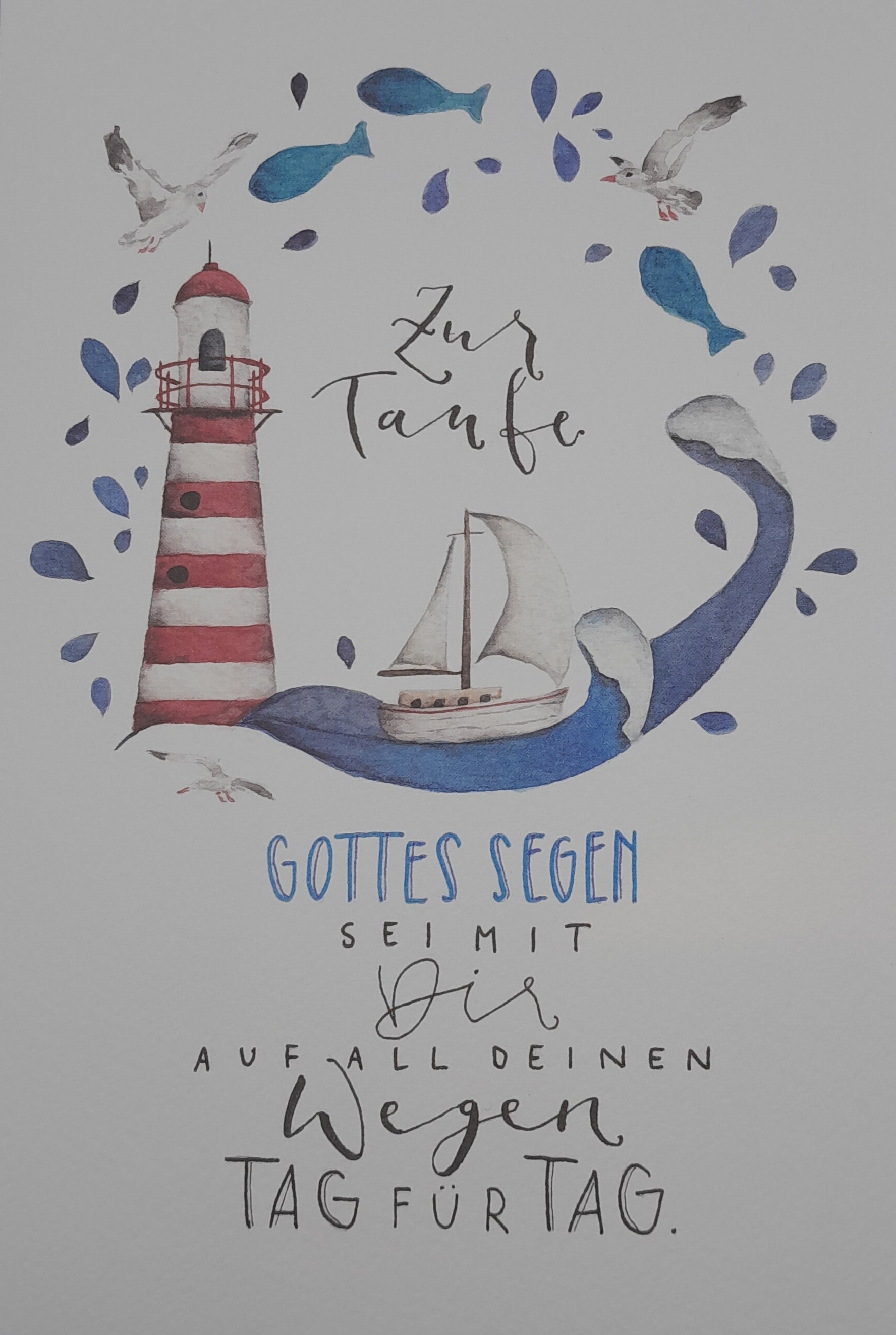 Billet zur Taufe "Leuchtturm"
