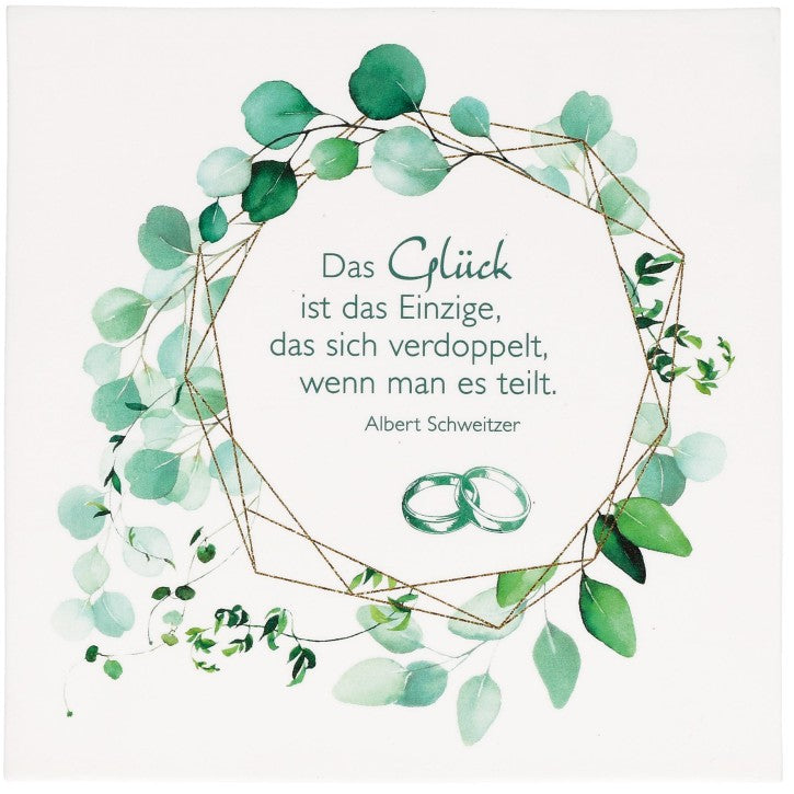 Porzellantafel "Das Glück"