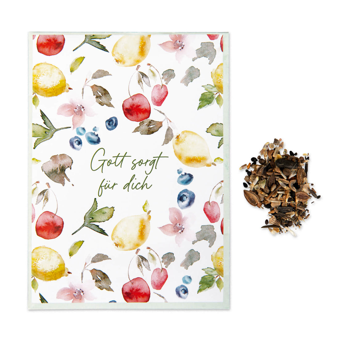 Blumensamen " Gott sorgt für dich "
